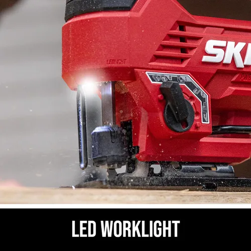 Vista 4 de SKIL PWR CORE - Sierra caladora sin escobillas de 20 V, incluye batería de 2.0 Ah y cargador - JS8290B-10