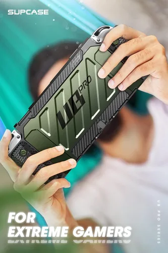 Vista 8 de SUPCASE Unicorn Beetle Pro Series - Funda para Nintendo Switch modelo OLED (2021), funda protectora resistente acoplable compatible con consola