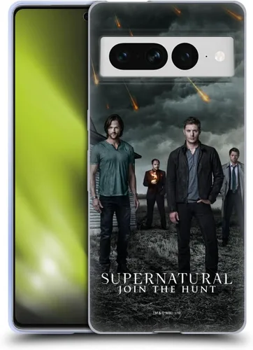 Vista 65 de Head Case Designs Supernatural Sam, Dean & Castiel Key Art - Funda de gel con licencia oficial [protección de grado militar] compatible con Google