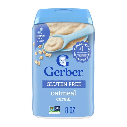 Vista 13 de Gerber Cereal de arroz etapa 1, sin OMG, 8 onzas, paquete de 5