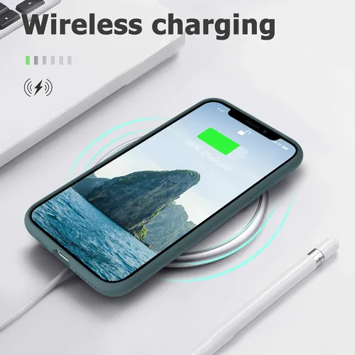 Vista 8 de JELE Funda para iPhone 11 Pro Max, funda de silicona a prueba de golpes compatible con iPhone 11 Pro Max, funda protectora de cuerpo completo Verde