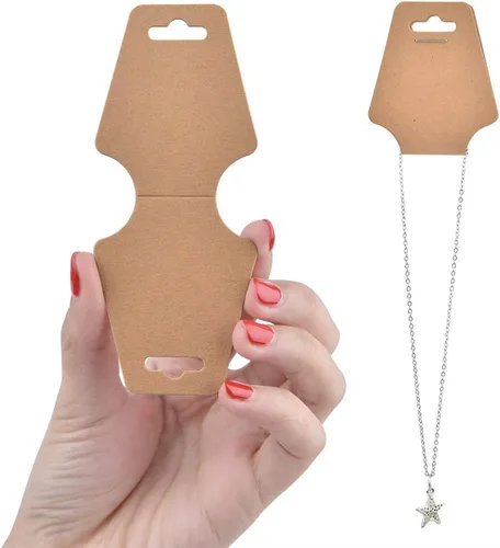 Vista 4 de 100 piezas de collares para tarjetas de exhibición, joyas, pulseras, aretes, llavero, anillos, bandas para el cabello, proyectos de manualidades