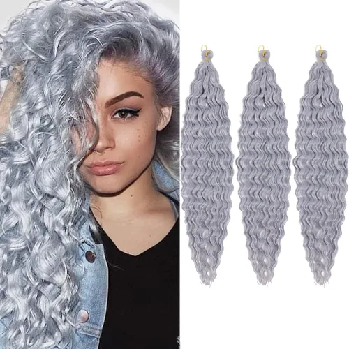 Vista 53 de 3 trenzas de ganchillo Passion Twist, cabello sintético preseparado para trenzar de 14 pulgadas, 3 paquetes de cabello trenzado pretrenzado