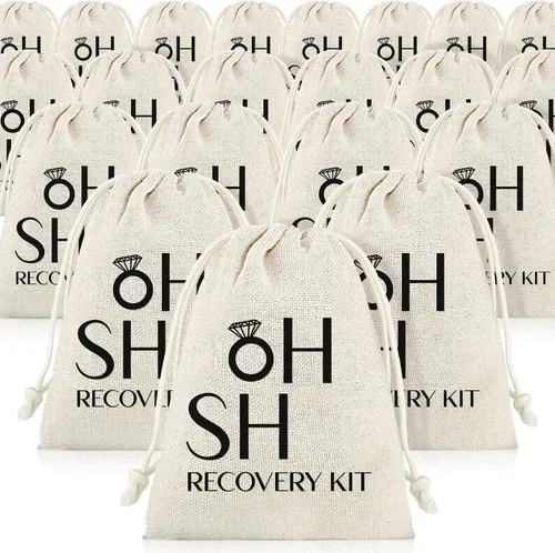 Vista 8 de Boao Paquete de 20 bolsas de regalo, decoraciones para despedida de soltero, despedidas de soltera con cordón, suministros de boda para despedida