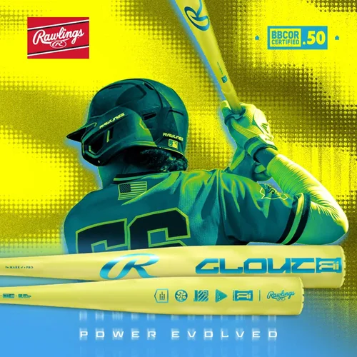 Vista 2 de Rawlings 2026 Bate de béisbol Clout AI BBCOR Caída de -3 Barril de 2 5/8 pulgadas 1 pieza de aleación