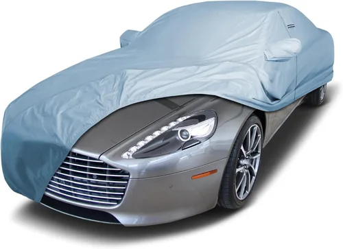 Vista 17 de iCarCover Funda de automóvil personalizada de alta calidad para Aston Martin V8 1972-1989, resistente, impermeable, para todo tipo de clima, lluvia