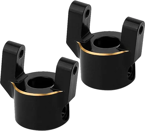Vista 9 de Cubierta diferencial de latón resistente para carcasa de eje Axial SCX10 PRO, efecto de contrapeso, revestimiento duro negro, mecanizado CNC, 1
