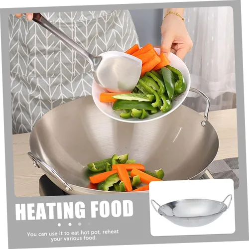 Vista 9 de GANAZONO Olla de cocina de metal olla pequeña para cocinar mariscos olla caliente olla seca con asas dobles resistente al calor estilo aleatorio