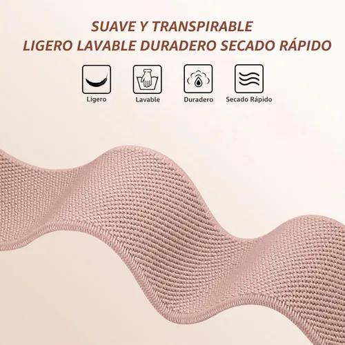 Vista 2 de Paquete de 6 bandas elásticas de nailon compatibles con Amazfit Active 2/Active, 0.787 pulgadas, tela suave, transpirable, correa deportiva de 6Pcs-2