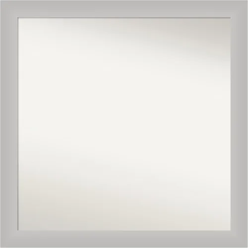 Vista 18 de Amanti Art Silver Bathroom Mirror for Over Sink, 26x45 Custom Made Marred Pewter Rectangle Vanity Mirror, Oversize Casual Wood Frame, Hangs Estaño