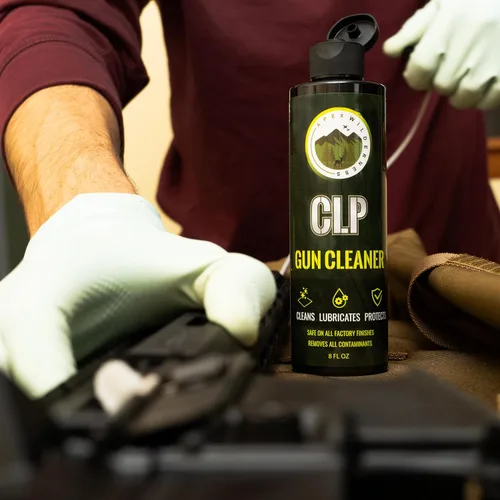Vista 5 de CLP Limpiador de pistola de 8 onzas, limpiador de orificios, lubricante, aceite protector para pistola, todo en uno, solvente de pistola, lubricante