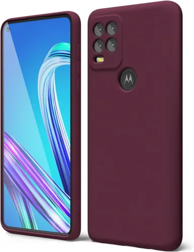 Vista 50 de oakxco para Motorola Moto G Stylus 5g 2021 Funda de teléfono de silicona líquida, delgada y suave, de goma de caucho, TPU, cubierta simple y lisa