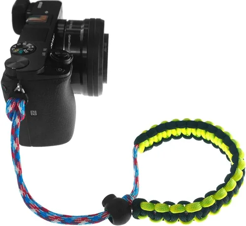 Vista 12 de Correa de muñeca ajustable 550 Paracord para cámaras réflex digitales, compactas