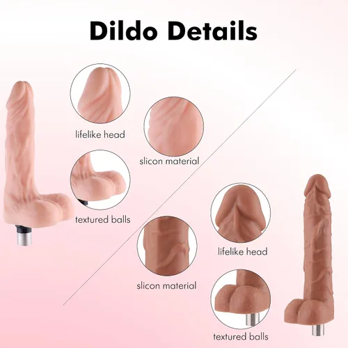 Vista 5 de Máquina sexual Auxfun Consolador con consolador, juguetes sexuales con 7 accesorios