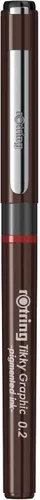 Vista 3 de rOtring Tikky 1904752 - Bolígrafo gráfico de punta de fibra de 0.01 in, tinta negra