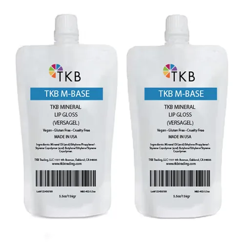 Vista 6 de TKB Mineral Lip Gloss (M-Base) Base Versagel transparente para brillo labial de bricolaje, fabricado en Estados Unidos (5.5 onzas (5.50 oz))