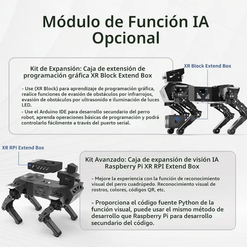 Vista 7 de Perro robot programable, código abierto ESP32 Bionic Quadruped DIY Robotics