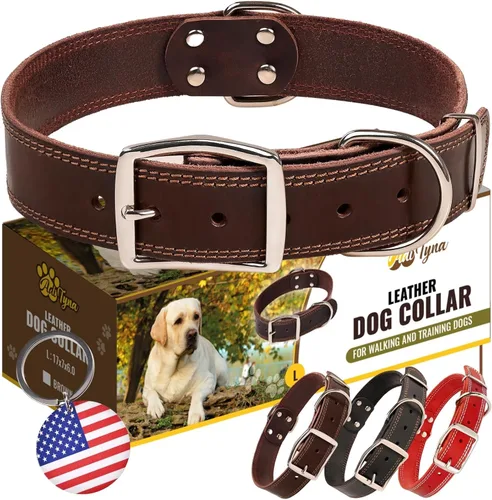 Vista 12 de Collar de perro de cuero negro resistente, collar de perro suave y fuerte para cachorros o razas pequeñas