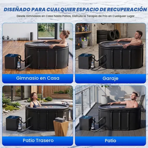 Vista 7 de Enfriador de inmersión en frío WiFi de 1/3 HP con bañera de hielo de 148