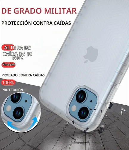 Vista 2 de Diverbox Funda para iPhone 13 [a prueba de golpes] [a prueba de caídas] [protector de pantalla de vidrio templado], funda de protección resistente
