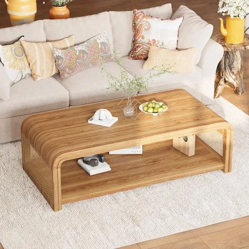 Vista 18 de WILLIAMSPACE 11.81" Square Wood Side Table for Living Room, No Assembly 11.81"*19.69"h-gray Textured