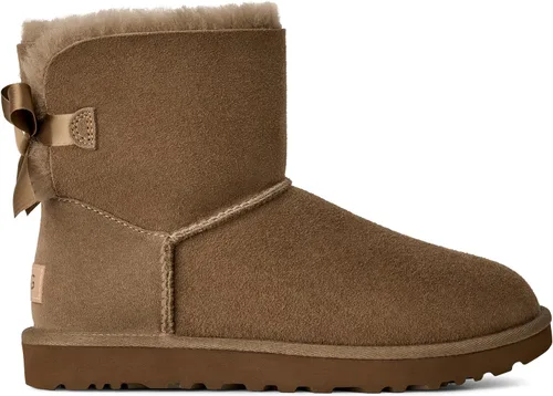 Vista 8 de UGG Botas Mini Bailey Bow II para mujer Negro
