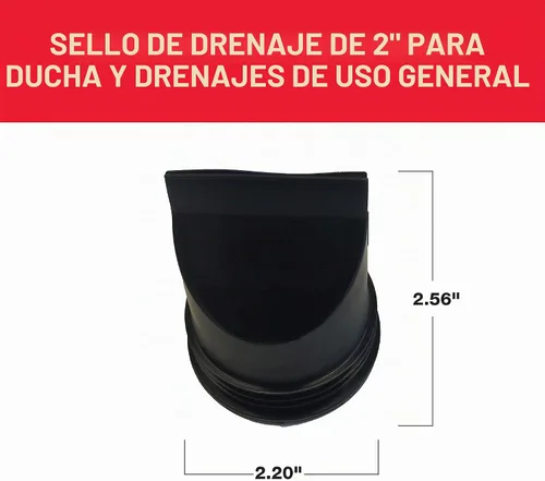 Vista 2 de Oatey 4013846 - Drenaje de piso de plástico para uso general, 2 pulgadas