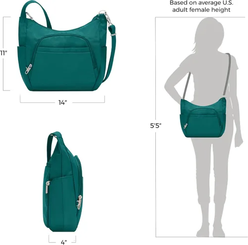 Vista 100 de Travelon Bolso bandolera clásico antirrobo