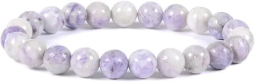 Vista 57 de Justinstones Gem - Pulsera elástica de cuentas redondas de piedras semipreciosas de 8 mm, unisex, de 17.78 cm Turmalina negra de grado A