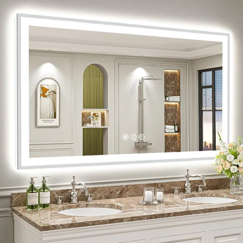 Vista 28 de 24x32 LED Bathroom Mirror, Backlit & Front Lit Lighted Mirror Retroiluminado+luz frontal