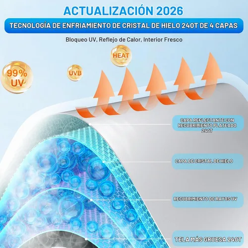 Vista 2 de INSAUTO Accesorios para parasol de parabrisas de ajuste personalizado para Acura RDX 2019-2026, parasol plegable para ventana delantera, reflector