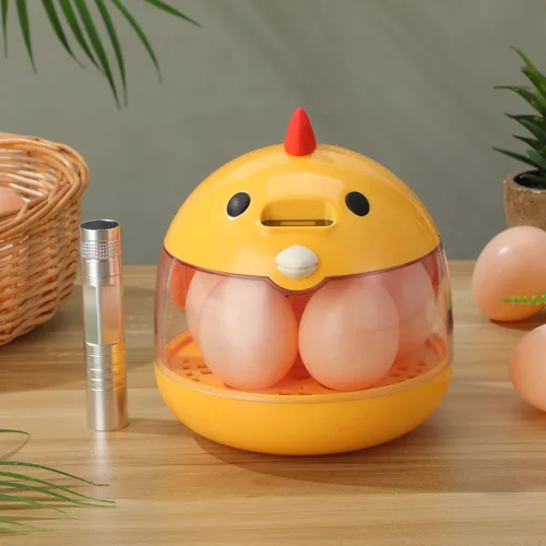 Vista 9 de TOYANDONA Incubadora de 5 huevos con control automático de temperatura y humedad - Incubadora pequeña para aves con ventilación de aire y ovoscopio