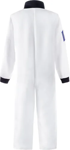 Vista 2 de Vgolar Disfraz de astronauta para niños traje espacial blanco
