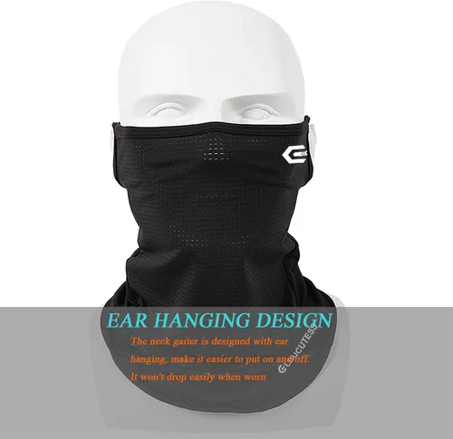 Vista 2 de Polaina de cuello para exteriores, protección solar, máscara facial, pasamontañas, pasamontañas para hombres y mujeres, bandana deportiva