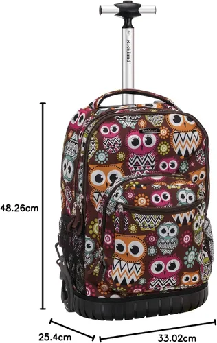 Vista 27 de Rockland, bolsa de viaje de 19 pulgadas, con ruedas., Negro), R02-BLACK