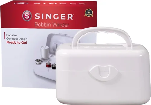 Vista 5 de SINGER Bobinadora portátil Máquina de bobinado de bobina compacta y fácil de usar con apagado automático Compatible con bobinas de clase 15 y 15J