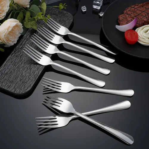 Vista 3 de Juego de 36 Piezas de Tenedores de Cena - Tenedores de Cubiertos de Acero Inoxidable Windsor de 7.1 Pulgadas Aptos para Lavavajillas para 36