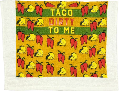 Vista 12 de Crazy Dog T-Shirts But First Tacos - Toalla de té divertida y sabrosa comida mexicana Cute Dish Towel, Absorbent, Funny Kitchen Towels, Cinco De