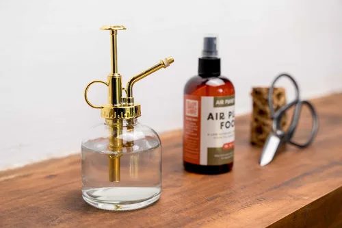Vista 7 de Regadera de cristal para plantas – Botella de spray de 8 onzas de oro para plantas – Regadera con una sola mano para plantas