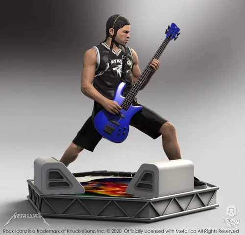 Vista 7 de Knucklebonz - Estatua coleccionable de edición limitada de Robert Trujillo (Metallica) (solo 3000 creados) - Rock Iconz, con licencia