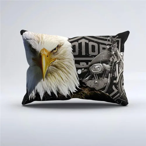 Vista 2 de LanS - Juego de funda de edredón y funda de almohada para cama de matrimonio, diseño de águila calva