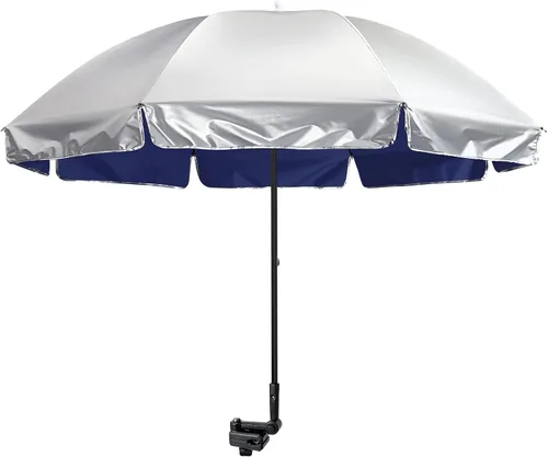 Vista 11 de G4Free Sombrilla universal UPF 50+ con abrazadera ajustable para exteriores, protección UV, silla de playa, sombrilla para cochecitos, sillas