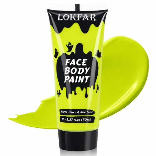 Vista 15 de Pintura corporal blanca para maquillaje de Halloween, crema a base de agua Blanco