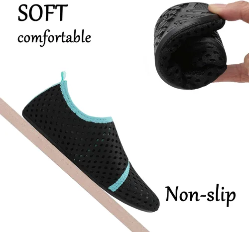 Vista 4 de JOINFREE - Zapatos de natación para niños y niñas, calcetines acuáticos de secado rápido para niños, zapatos con sensación de pies descalzos