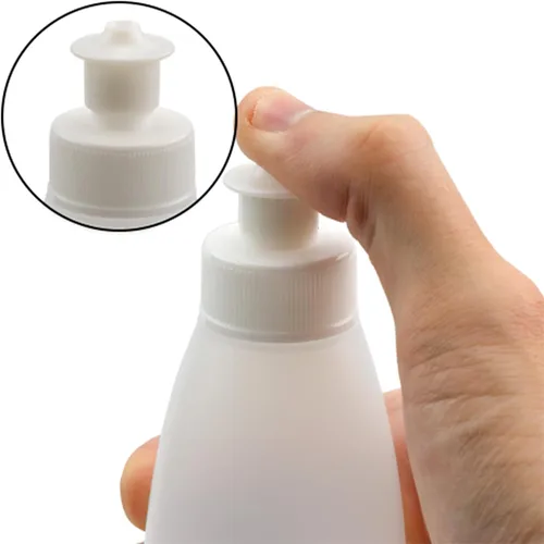 Vista 8 de Cornucopia - Botellas exprimibles de 8 onzas para jabón y salsas (paquete de 6), plástico HDPE sin BPA