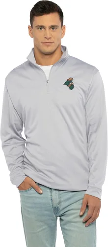 Vista 56 de Vantage Apparel NCAA Collegiate Micro Mesh Performance Gris Sudadera con cremallera de 1/4 para hombre