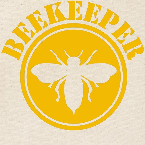 Vista 3 de CafePress Beekeeper Stencil Tote Bag Reusable Natural Beige Canvas Shopping Bag
