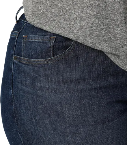 Vista 4 de Lee Jean boyfriend de tiro medio para mujer de talla grande