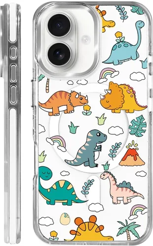 Vista 71 de Funda para iPhone 13 Pro, transparente con bonito patrón de tiburón azul, compatible con Magsafe funda protectora suave para mujeres y niñas (blanco)