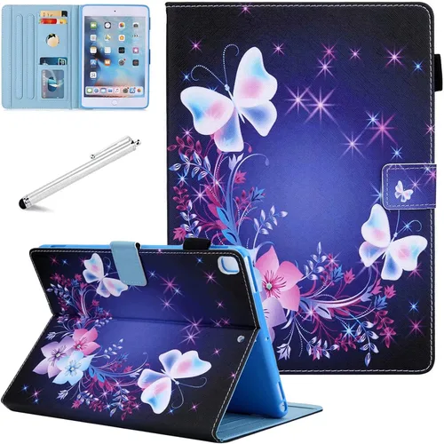 Vista 12 de Funda para iPad mini, FANCITY Mini 4 Mini 5 Mini 3/2/1 con función de encendido y apagado automático con soporte